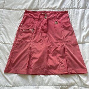 Daily Sports Golf Skort Skirt Pink Womens Size 2 Outdoor Pockets Nylon